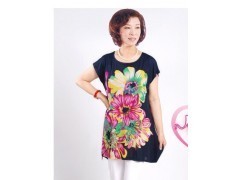 山東濟(jì)南便宜庫(kù)存大碼女裝T恤批發(fā) 聊城廠(chǎng)家直銷(xiāo)，低價(jià)中老年服裝優(yōu)選